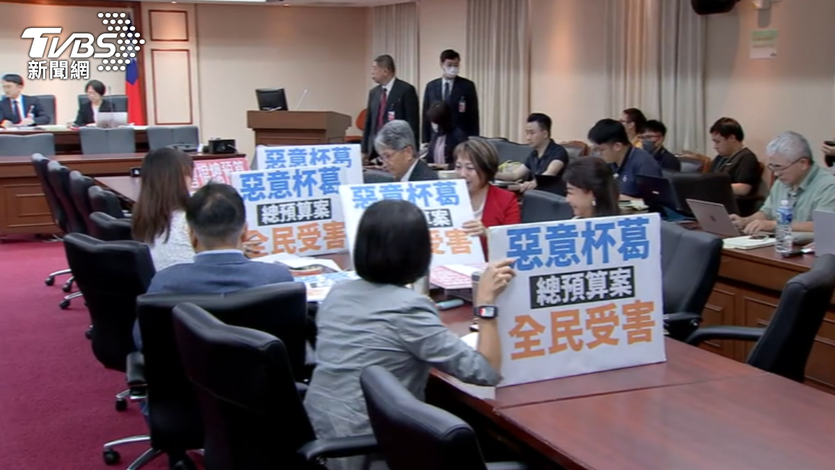 國民黨台中立委羅廷瑋投下「棄權票」,引發爭議。(圖/TVBS)