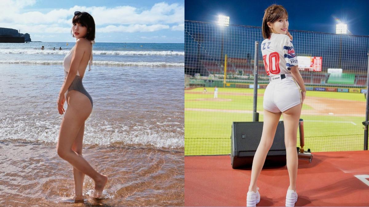 壯壯憑藉緊實健美的翹臀,獲得「人間水蜜桃」美名。(圖/翻攝自壯壯IG)