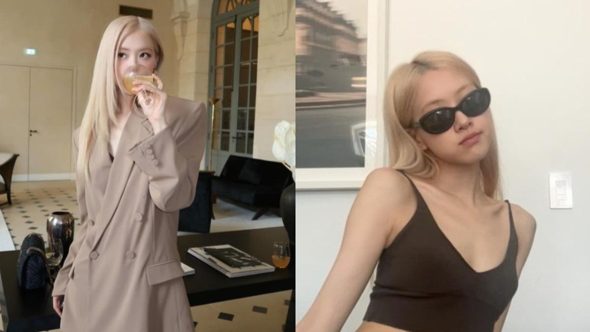 Rosé的光澤直髮造型，也一直是她的經典標誌之一。（圖／翻攝自Rosé IG）