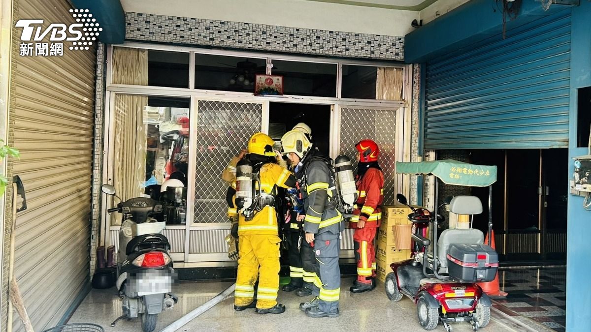 初步了解現場為4樓透天建物。(圖/TVBS)