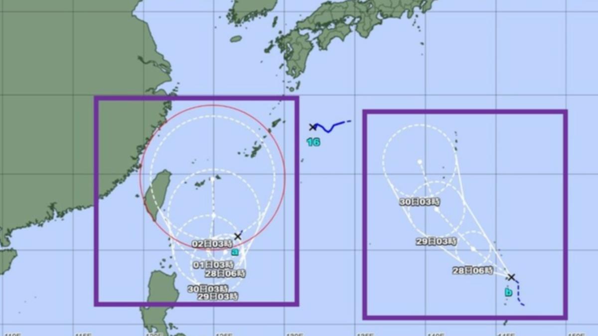 天氣/燕子、山陀兒颱風將接力生成 日氣象廳最新路徑一次看