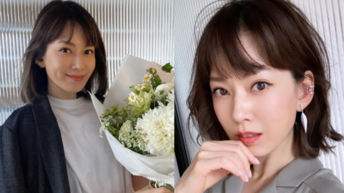 Melody的可可栗黑髮色低調顯氣質。(圖/翻攝自Melody IG)