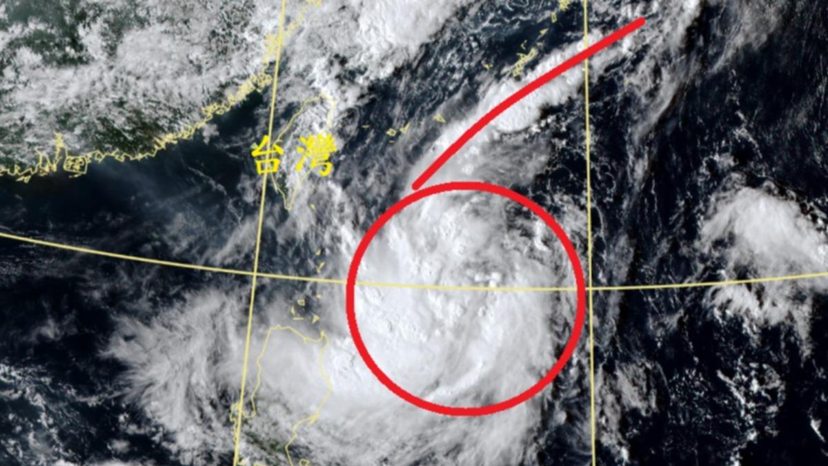 天氣/山陀兒V轉恐襲台!「6字形」結構現蹤 鄭明典:有共伴無效應