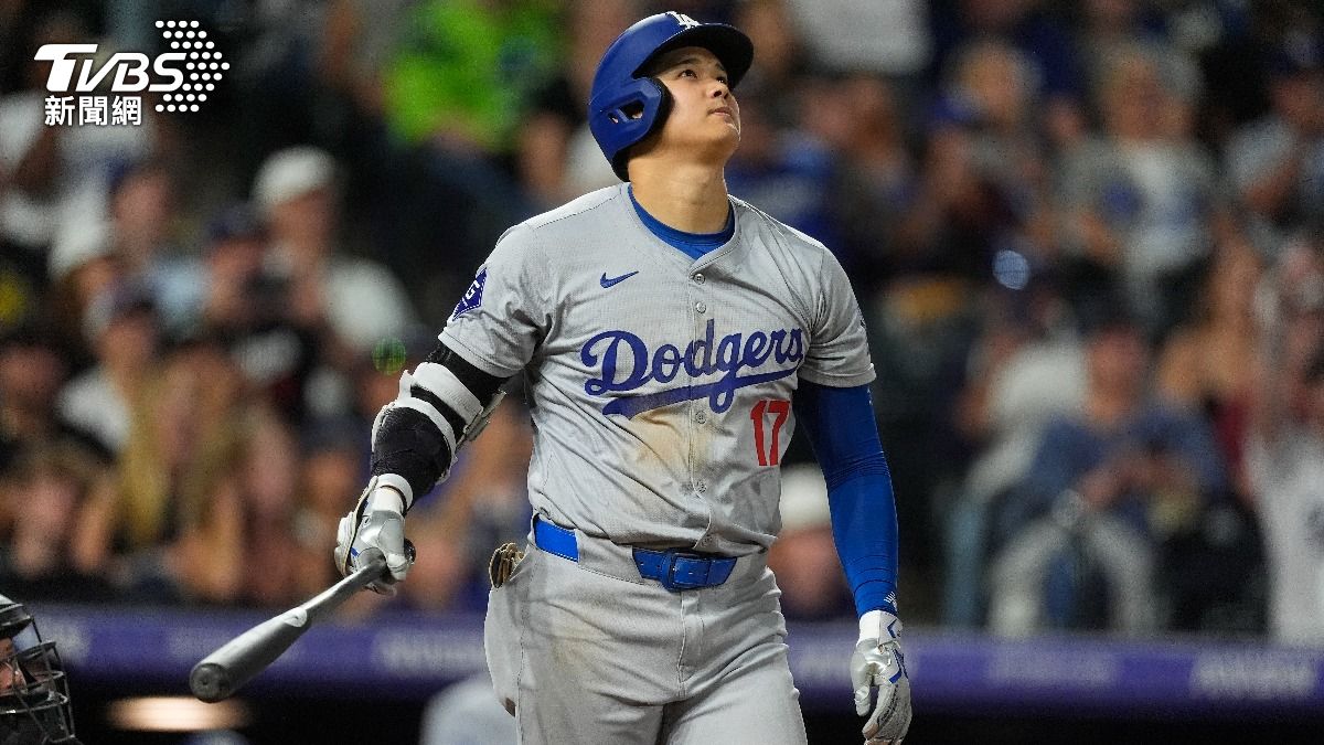 大谷翔平6局上轟出3分砲，收下本季個人第54發全壘打。（圖／達志影像美聯社）