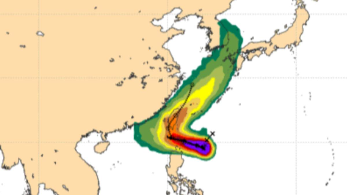 日媒指山陀兒颱風速度慢！風雨時間恐拉長　歐洲模式估：貫穿台灣