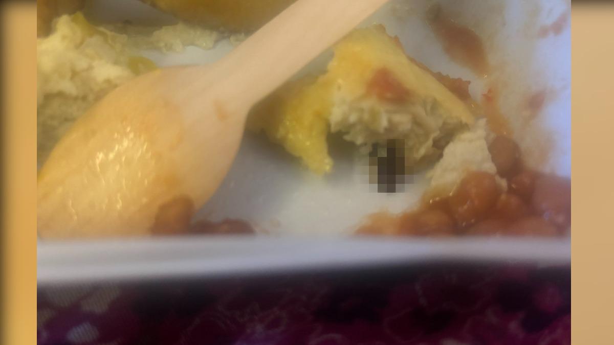 飛機餐吃一半才發現「一整隻小強」　印度女記者嚇瘋反胃