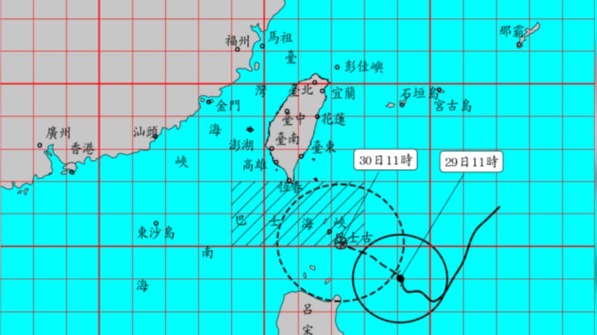 天氣/「山陀兒」增強為中度颱風 最新路徑、警戒區域曝光