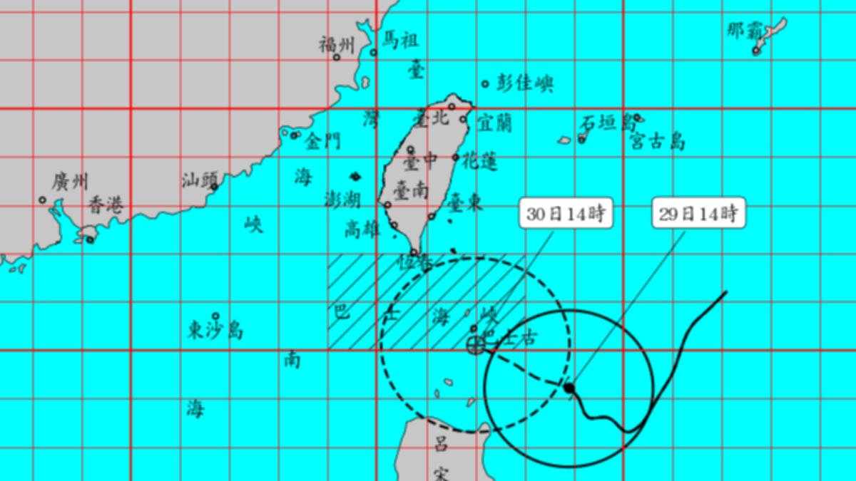 山陀兒V轉撲台!「3縣市」防狂風暴雨 氣象粉專:恐3天颱風假