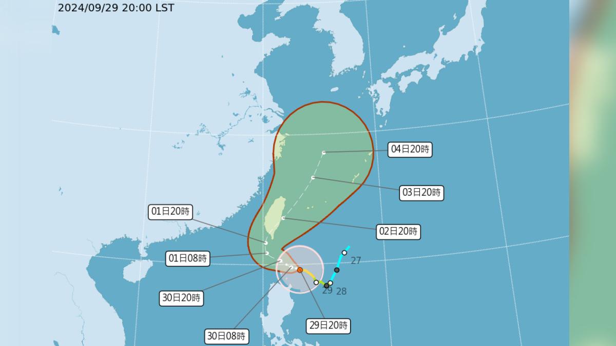 天氣/山陀兒颱風增強又長胖!「路徑又向西修正」高雄、屏東小心了