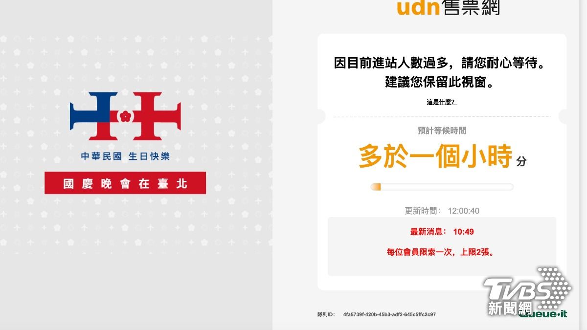 實測從一個小時開始等。(圖/讀者提供)