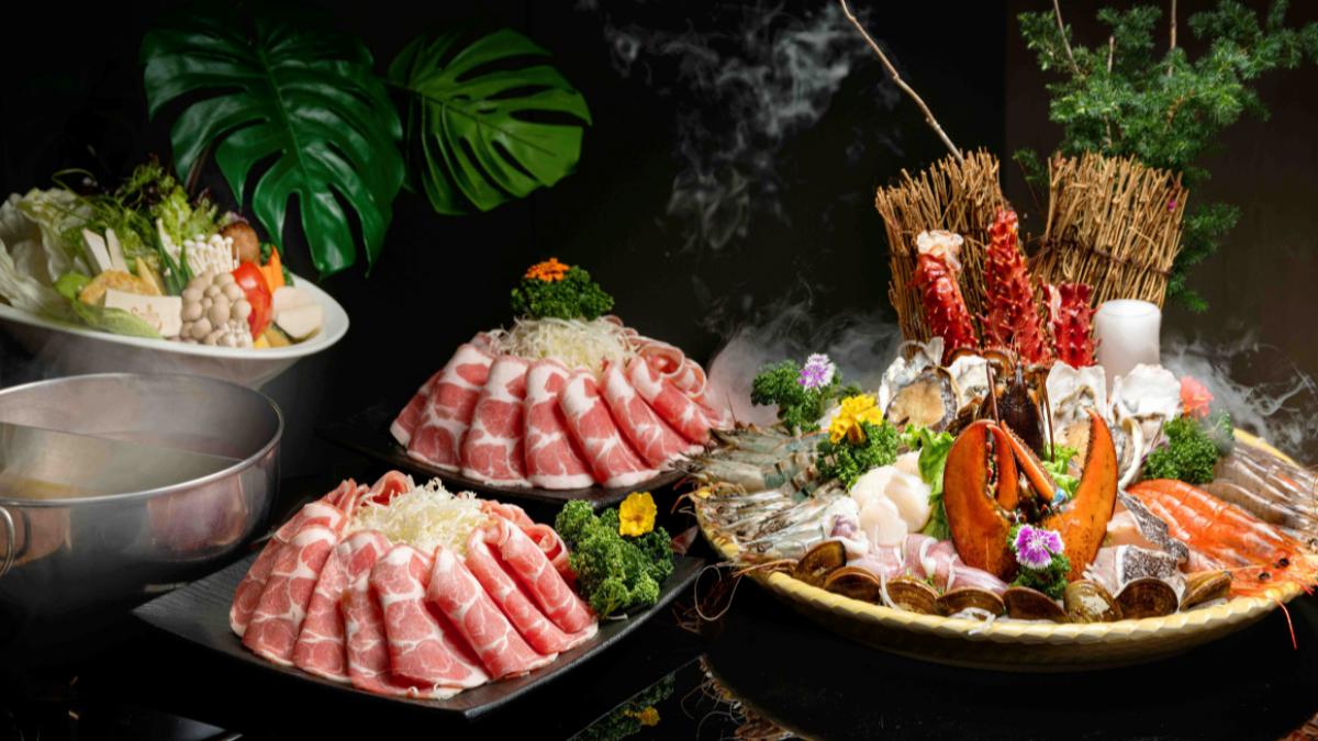 嚴選國內在地小農產品、頂級海鮮帝王蟹及甜美肉品等食材。（圖／高雄福華大飯店提供）