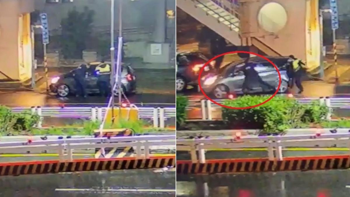 快訊/土城清水派出所長遭惡女拖行3百公尺 「猛撞護欄」殉職、殘忍過程曝