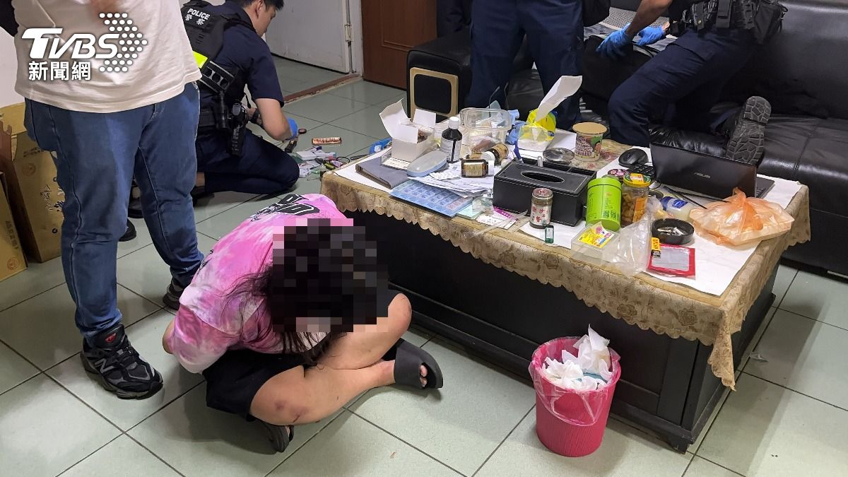 警方逮捕陳姓女子。（圖／TVBS）