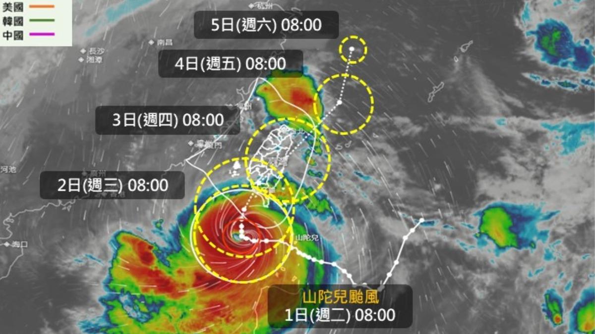 快訊/10/2颱風假放定了?明天「8縣市停班停課」風雨預測達標!