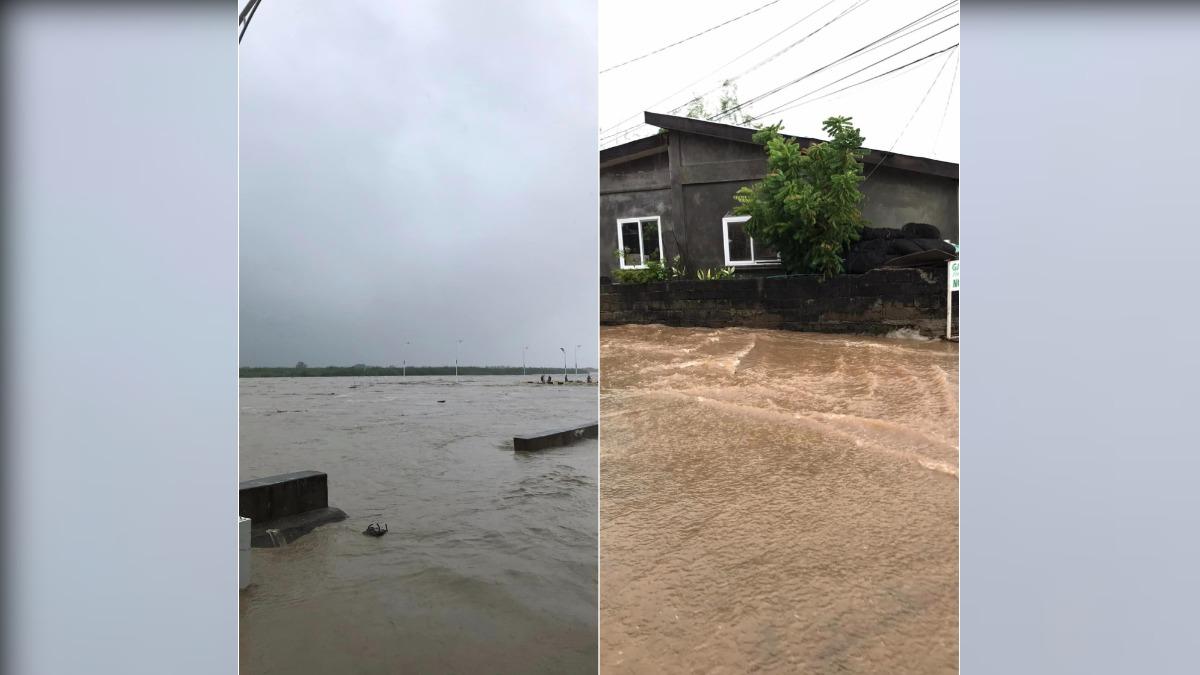 山陀兒颱風襲擊菲律賓北部，造成北部多地淹水、停電的災情。（圖／翻攝自Bryll L. Tayamen臉書）