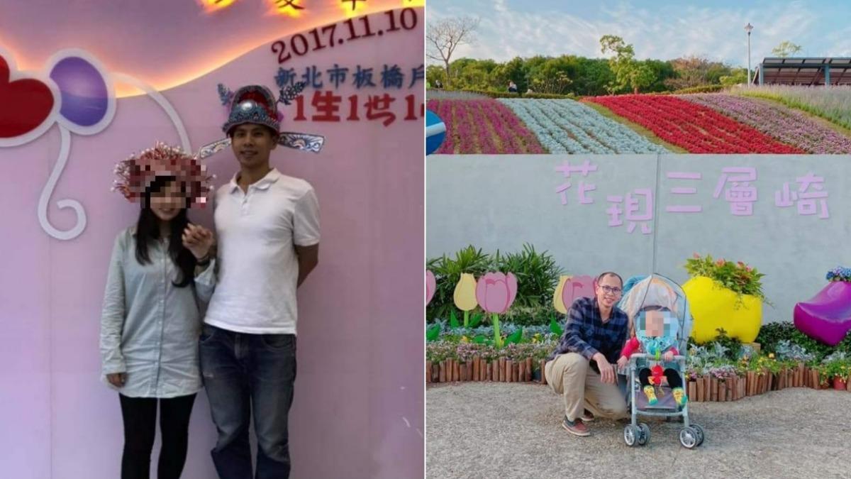 劉員與妻子、女兒的合照。(圖/翻攝Facebook)