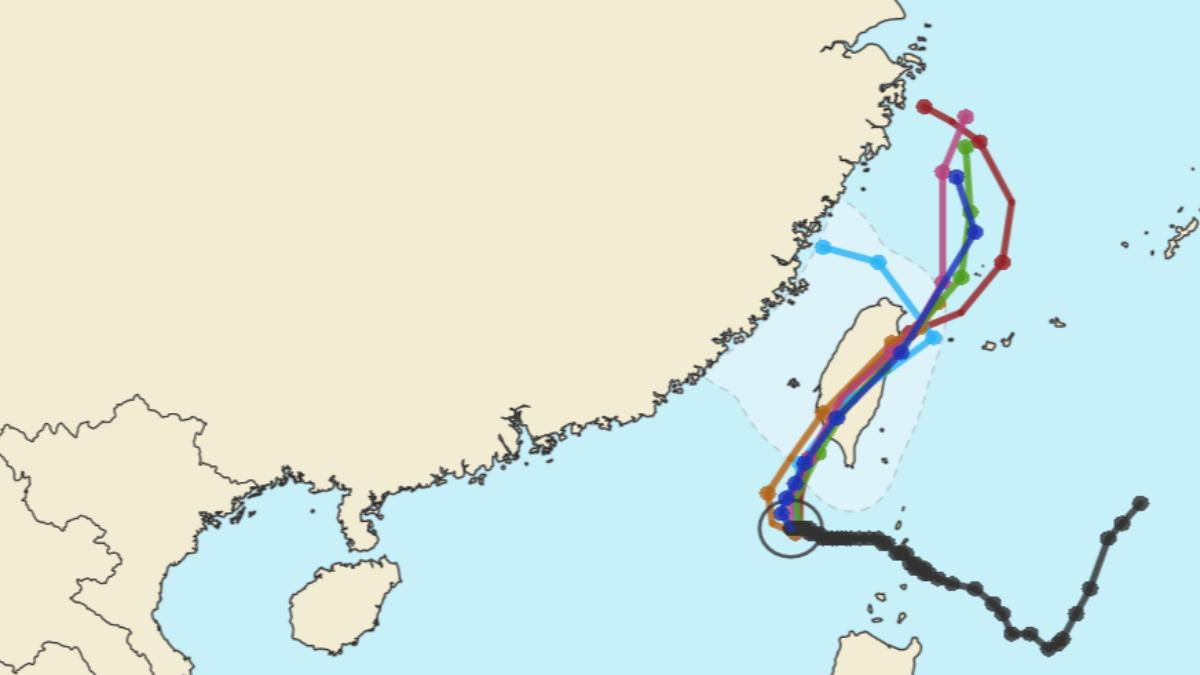 山陀兒颱風穿台後「S型迴轉」二度撲台 日氣象廳預測路徑曝