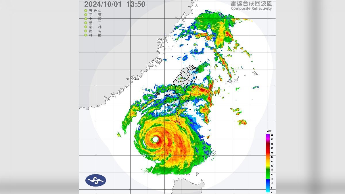 山陀兒颱風將會台灣帶來強風大雨。（圖／中央氣象署）