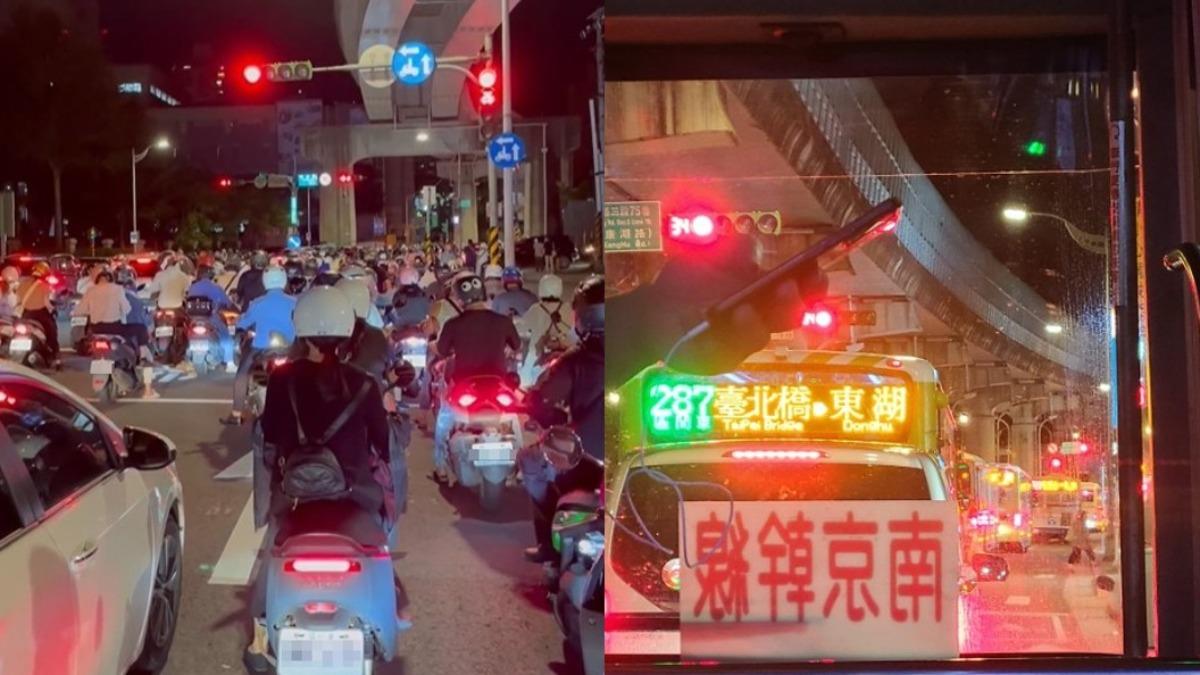 山陀兒逼近關水門!內湖交通癱瘓 通勤族塞到抓狂:亂下決策