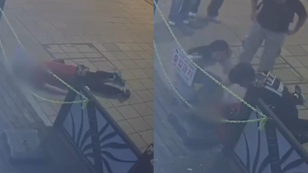有片/超暖!台灣遊客釜山倒地沒呼吸 韓警、護理師接力CPR救回