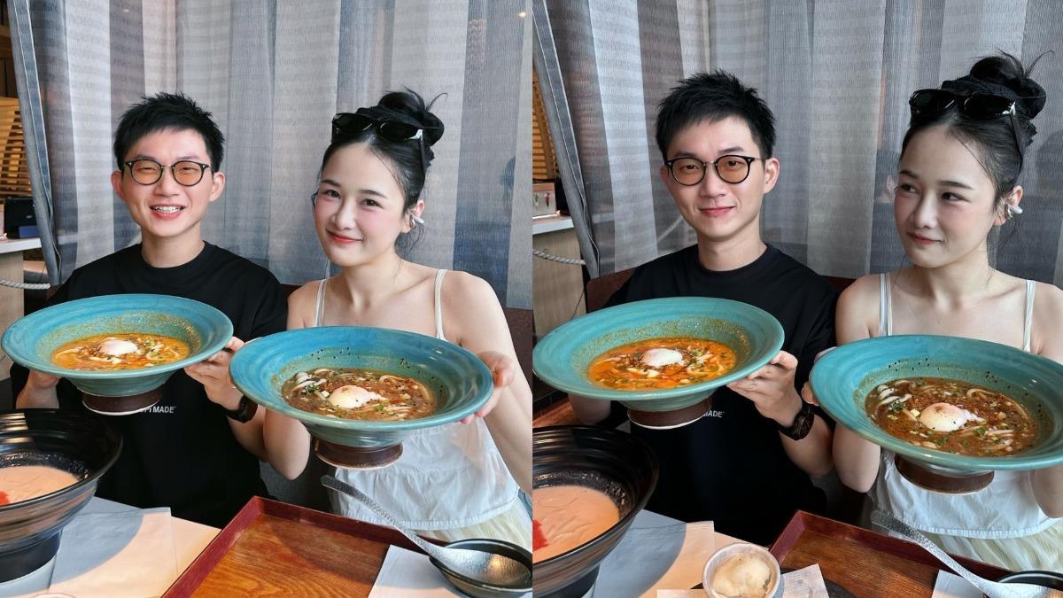 千千傳修過的照片(左圖)給視網膜,但對方仍PO出未修過的(右圖)。(圖/翻攝自千千、視網膜IG)