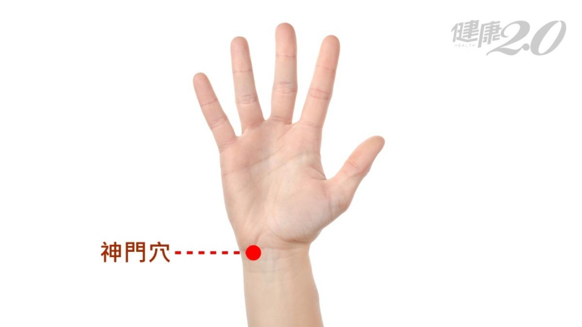 神門穴位置。(圖/健康2.0)