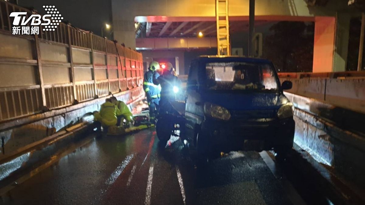 快訊/山陀兒颱風夜男子北市水源快自撞橋墩 腹部骨裂送醫急救