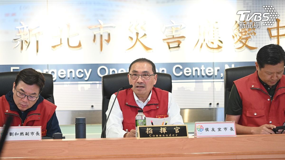 颱風假再+1?新北納海陸警機率曝 侯友宜示警這8區留意淹水警戒