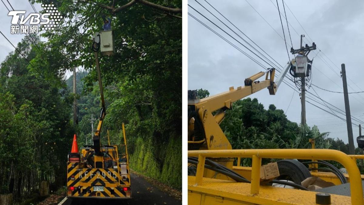 山陀兒颱風強風狂吹!雲林風力9級「破1萬戶停電」 緊急搶修中