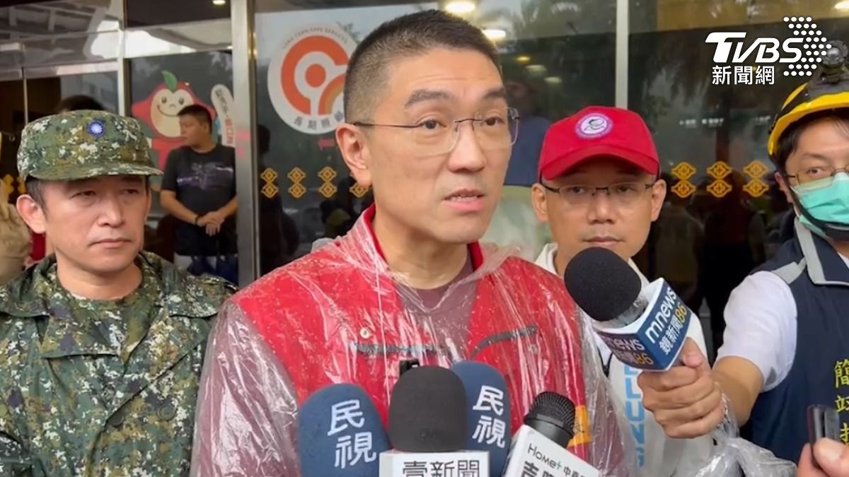 基隆市長謝國樑到場視察。（圖／TVBS）