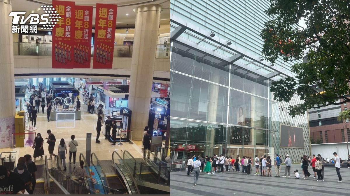 盧秀燕勸別出門沒用!台中新光三越週年慶爆滿 大遠百排隊等入館