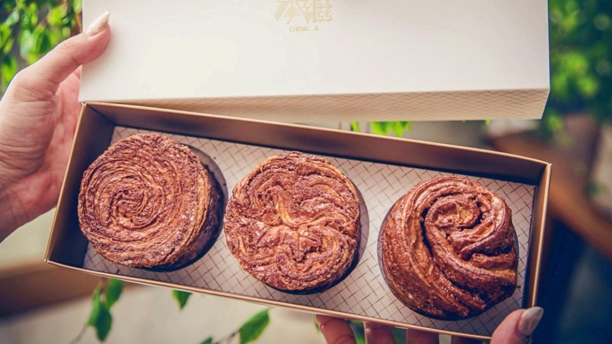 「肉桂阿曼」單顆售價130元,3入精裝禮盒則是450元。(圖/大手牽小手。玩樂趣提供)