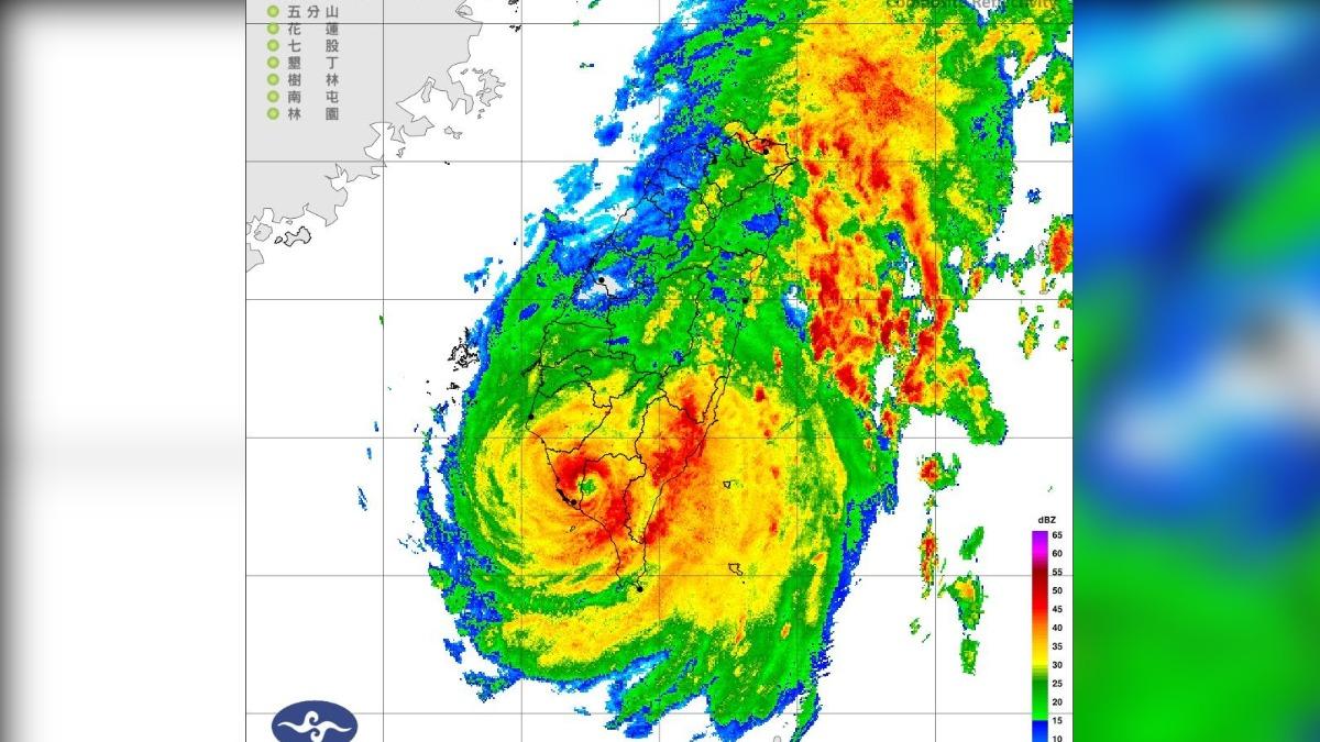 山陀兒颱風帶來劇烈風雨。(圖/中央氣象署)