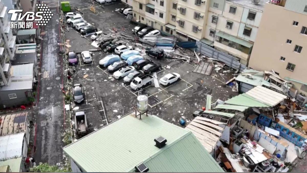 山陀兒吹出「大型違建現場」 專家:鐵皮厚度薄抗風力差