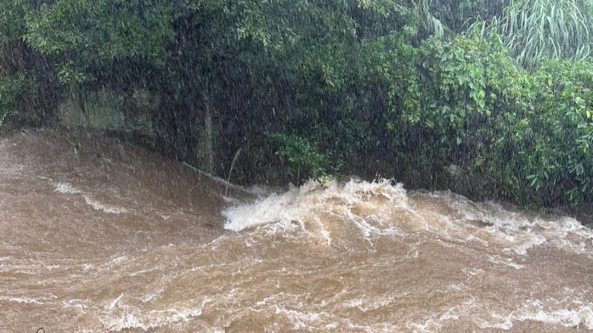 淡水三芝山區暴雨「泥水灌民宅」！橫山國小全校師生撤離