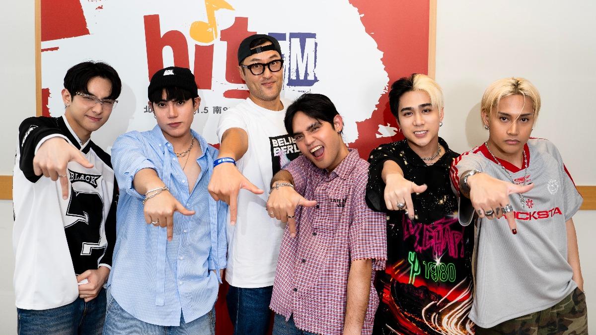 菲律賓男團「SB19」作客「耐玩DJ」Bryan節目。(圖/Hit Fm聯播網提供)