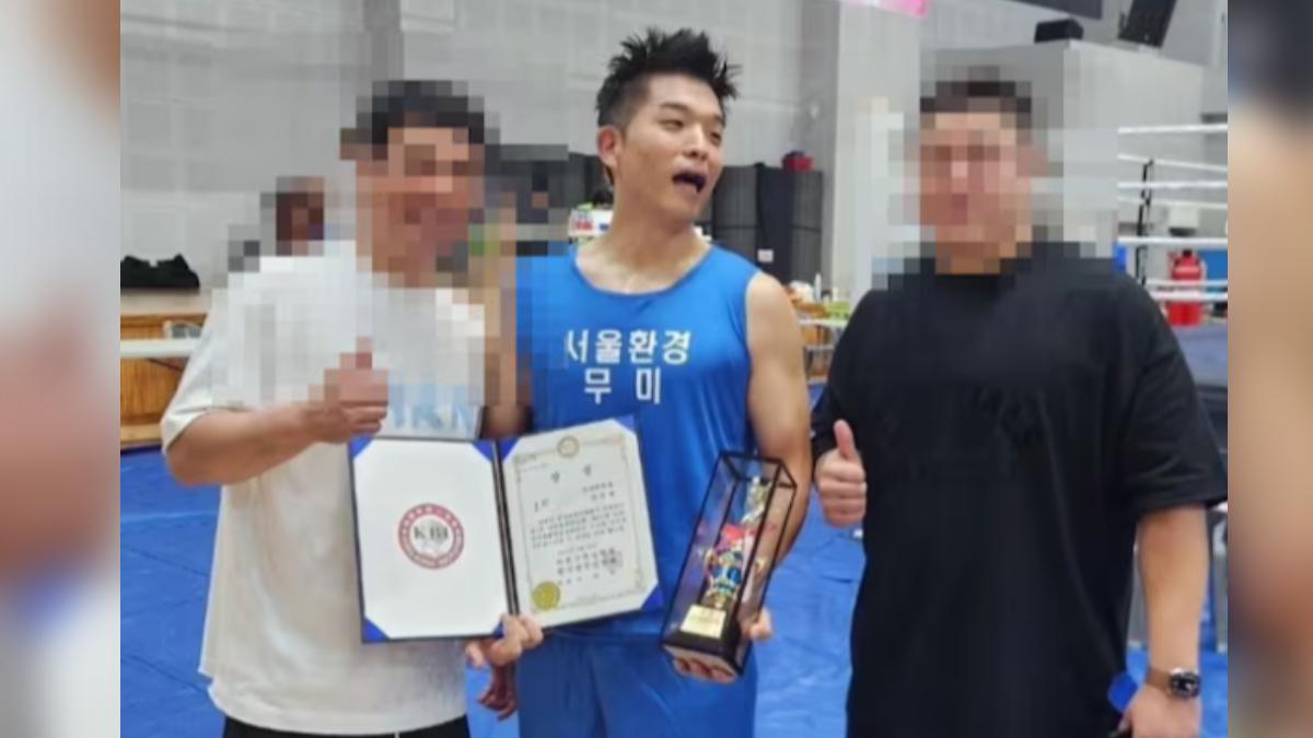 安成宰最近在業餘拳擊比賽奪冠。(圖/翻攝自《朝鮮日報》)
