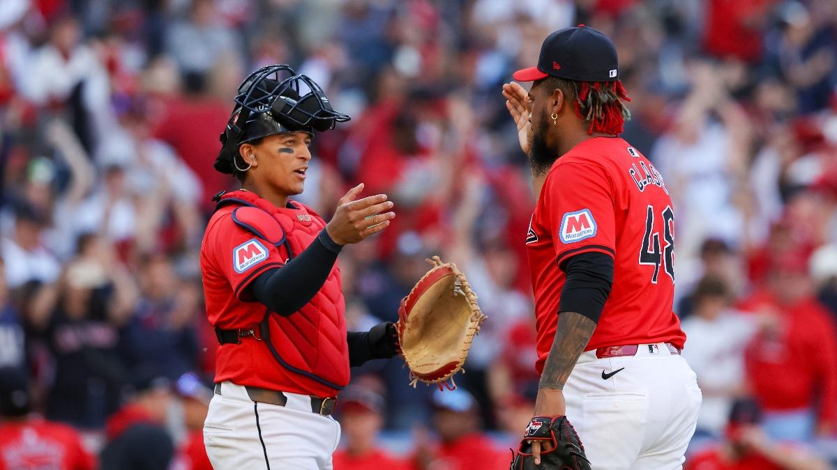 守護者的投手群完全壓制老虎打線。(圖/翻攝自X@MLB)