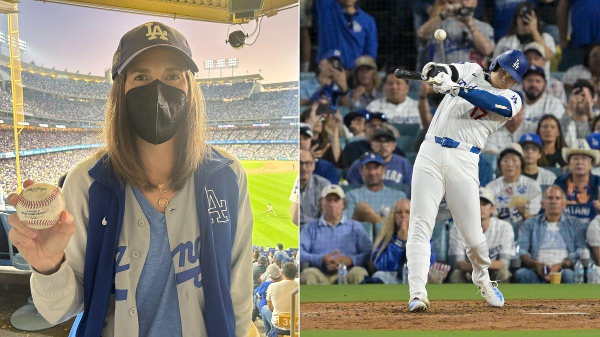 MLB/大谷季後賽首轟球被她撿到!資深道奇迷嗨喊:絕不會賣