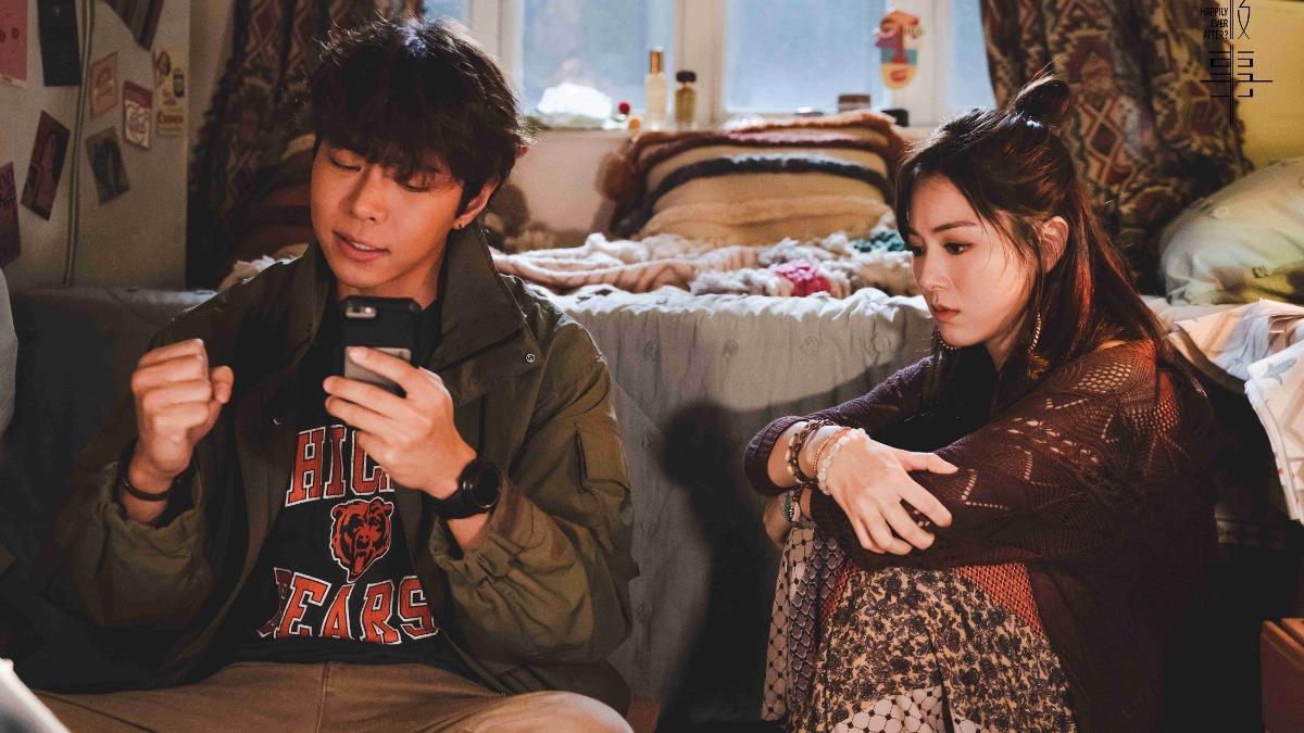羅天宇(左)與王敏奕是彼此的後盾。(圖/TVBS提供)