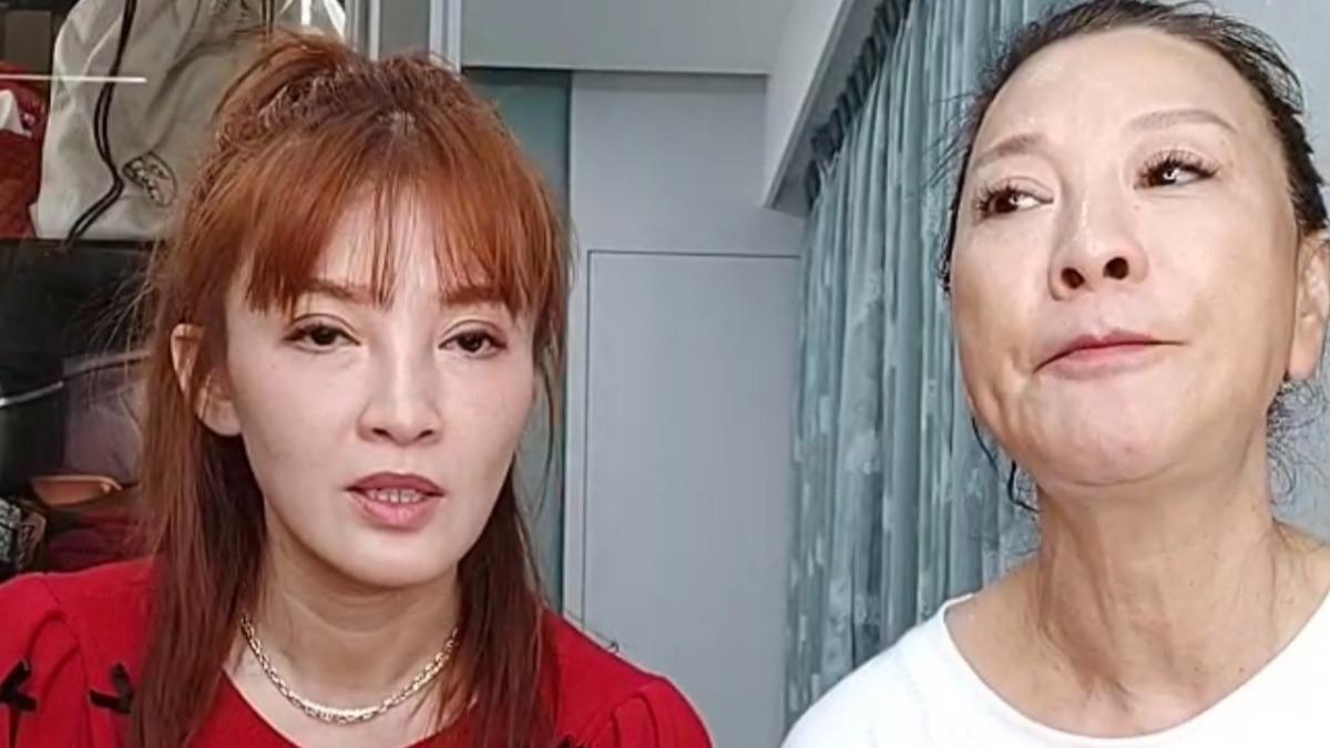 江泳錡和楊繡惠深夜開直播。(圖/翻攝楊繡惠臉書)