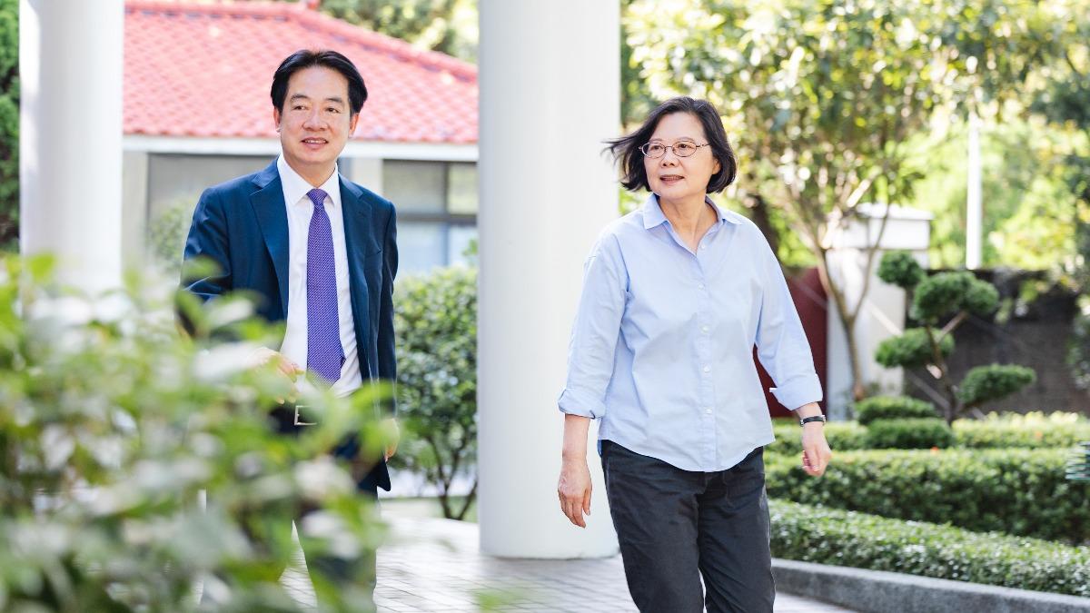 官邸敘舊!賴清德力挺蔡英文訪歐派黃重諺隨行 盼宣揚民主台灣價值