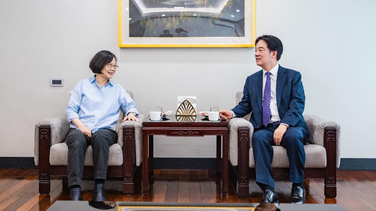 蔡英文昨(6日)重訪賴清德總統官邸作客。(圖/總統府提供)