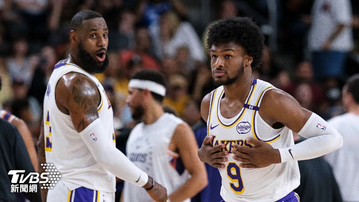 NBA/詹皇父子首次同出賽湖人不敵太陽 布朗尼全場1分未得
