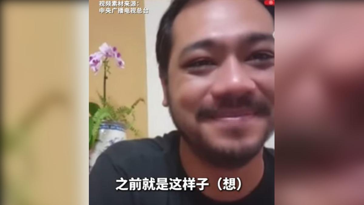 謝祖勵指出他接受幫助前就是這樣想。（圖／翻攝自 微博 央視）