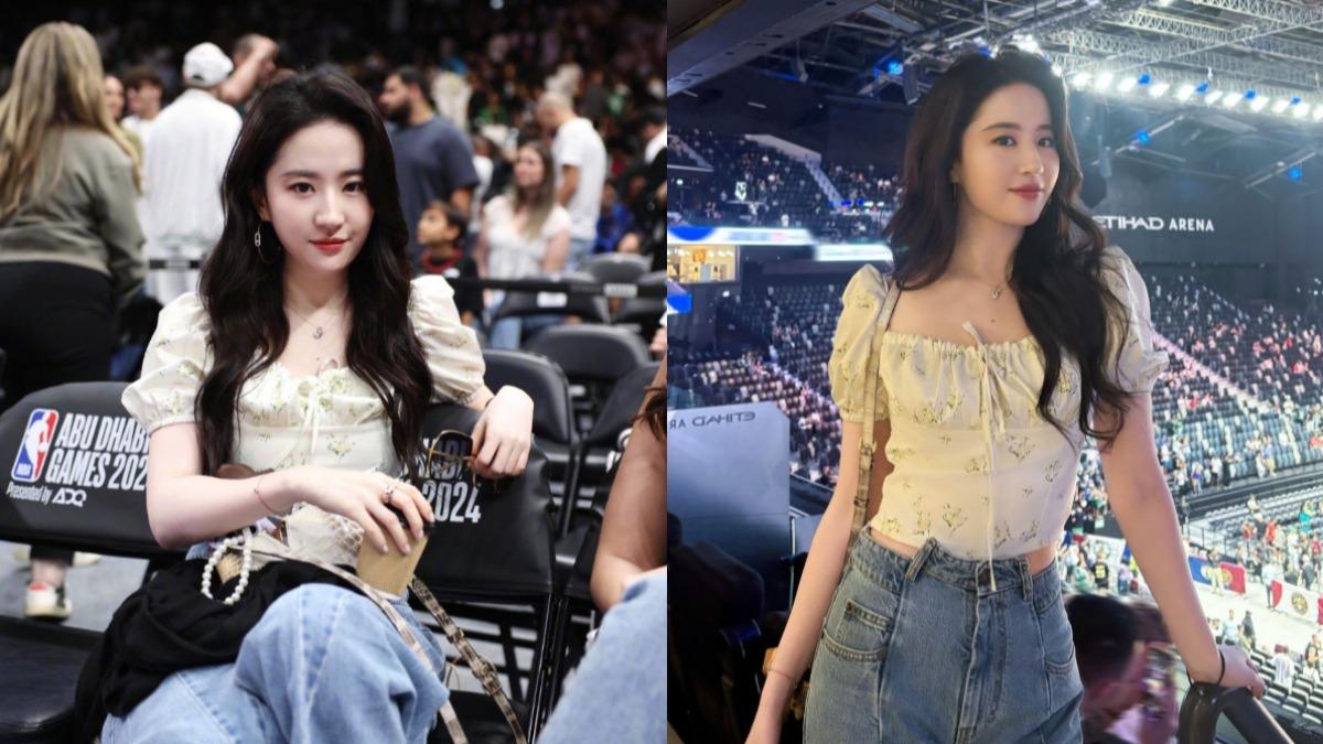 劉亦菲現身NBA球賽!新身分曝光 「絕美回眸」電暈粉絲