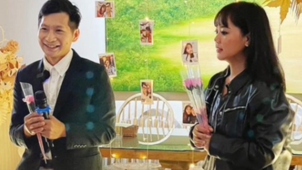 逸祥和女友紫布羅正若終於修成正果,照片幸福洋溢的味道。(圖/翻攝自yixiang2474 IG)