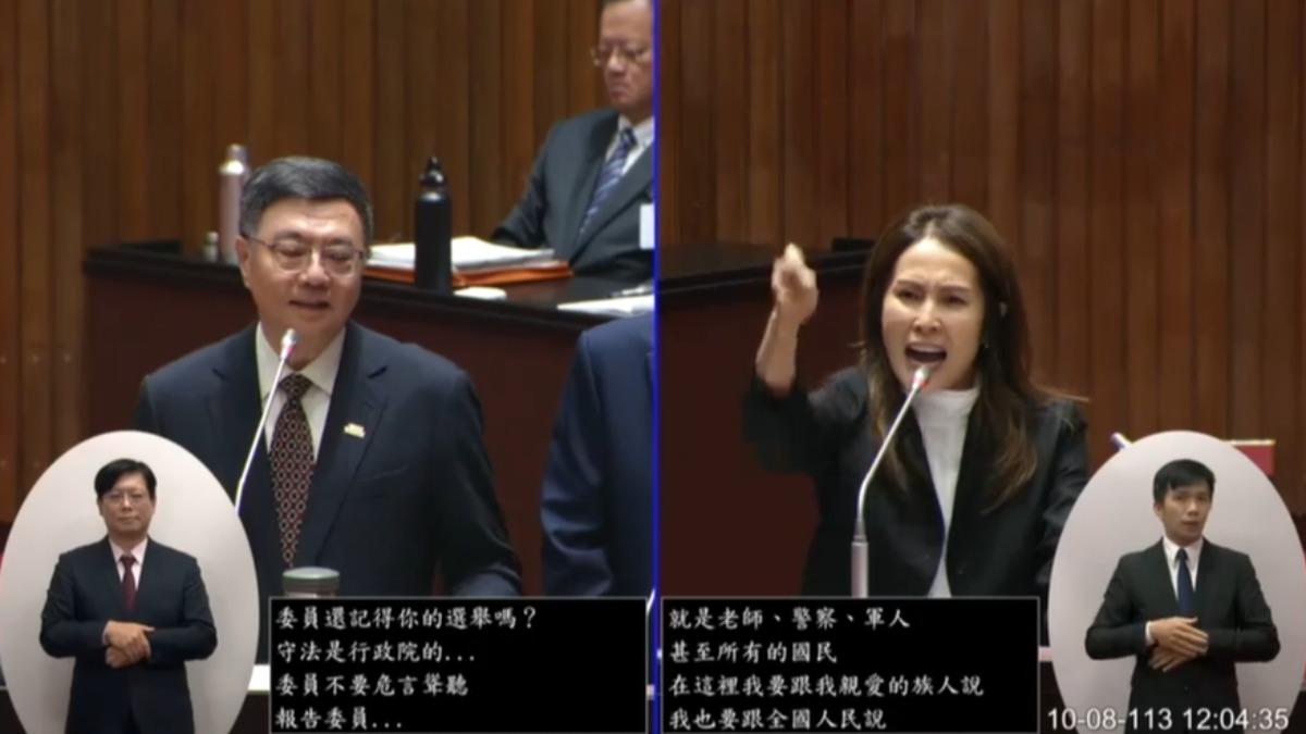 高金素梅喊「拒絕獨裁」 卓揆動怒:共產黨的話是妳的競選口號