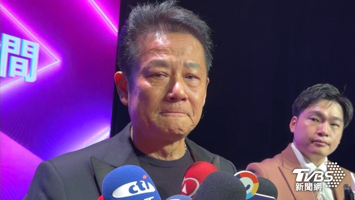 徐乃麟對於汪建民病逝，相當難過，當場落淚。（圖／黃盈容攝）