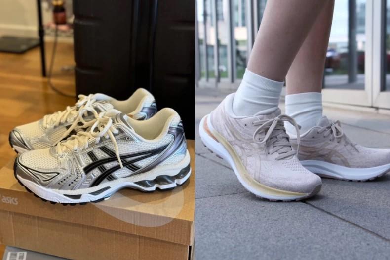出國旅行首選ASICS K14、K29。（圖／翻攝自小紅書小紅書@王可愛、言初🐱）